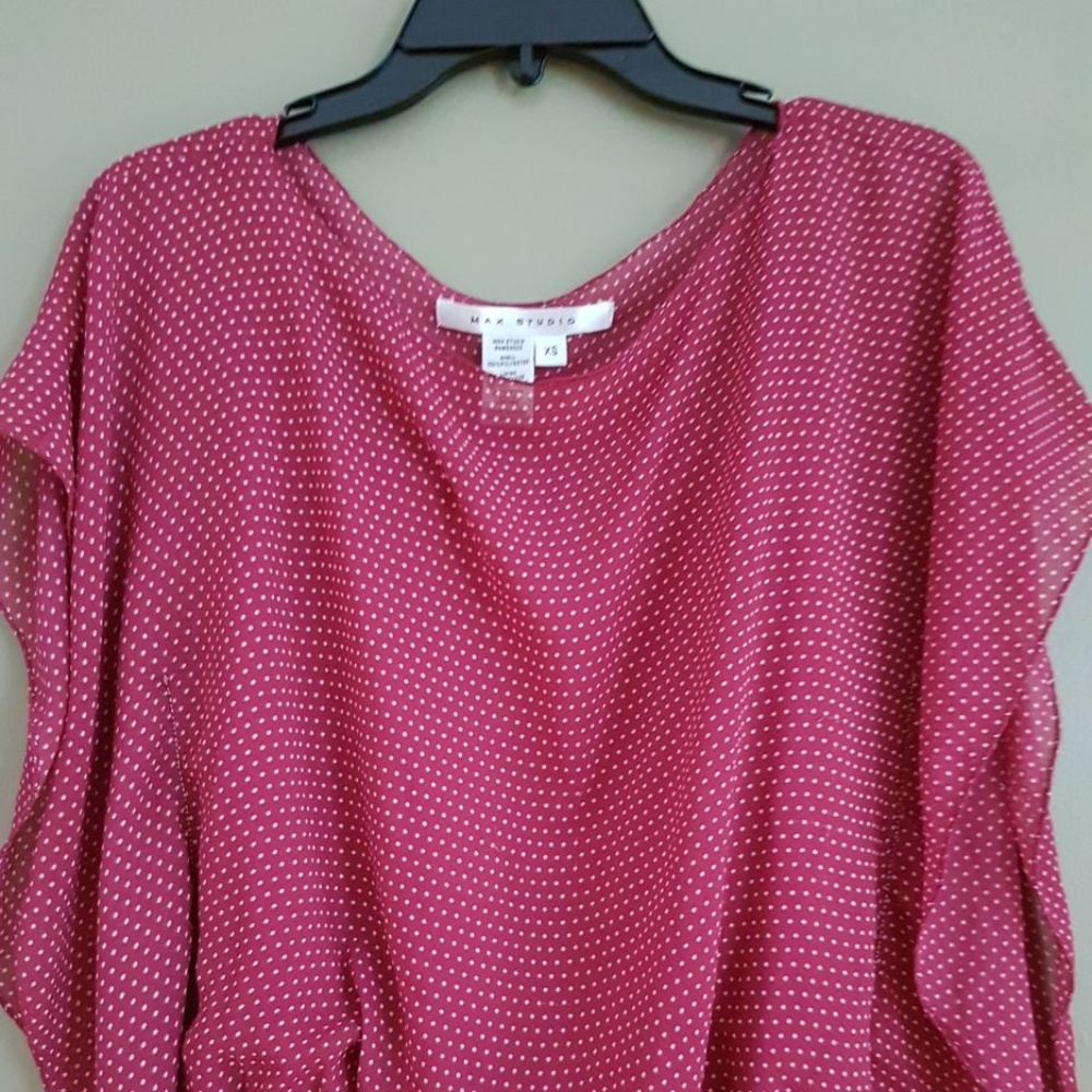 Max studio polka dot dress size XS - Picture 3 of 5